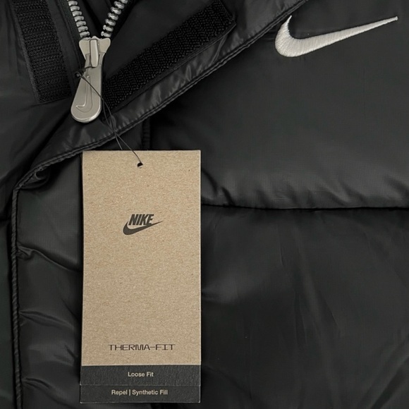 Nike Life Therma-FIT Men's Puffer Jacket Black Large - Picture 6 of 6